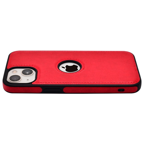 iPhone 15 leather case back cover red india product 6