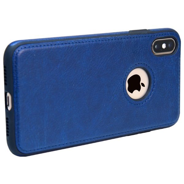 iPhone X leather case back cover blue india product 11