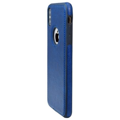 iPhone X leather case back cover blue india product 12
