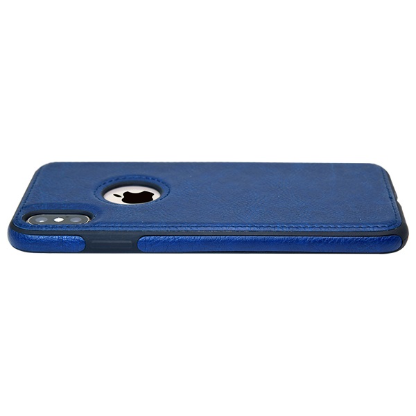iPhone X leather case back cover blue india product 5