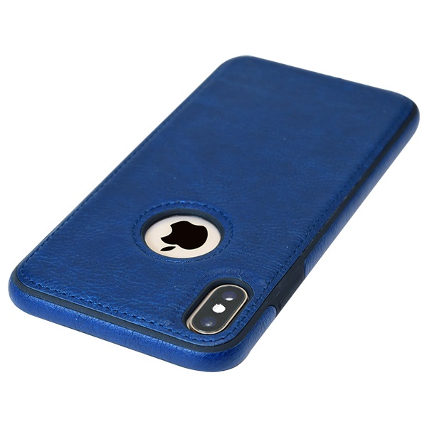 iPhone X leather case back cover blue india product 8