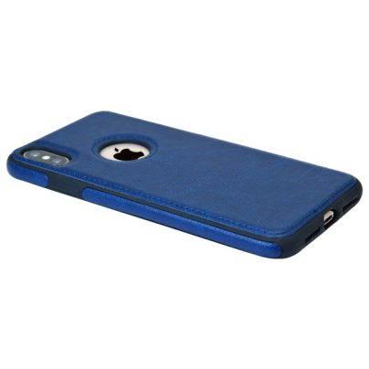 iPhone X leather case back cover blue india product 9