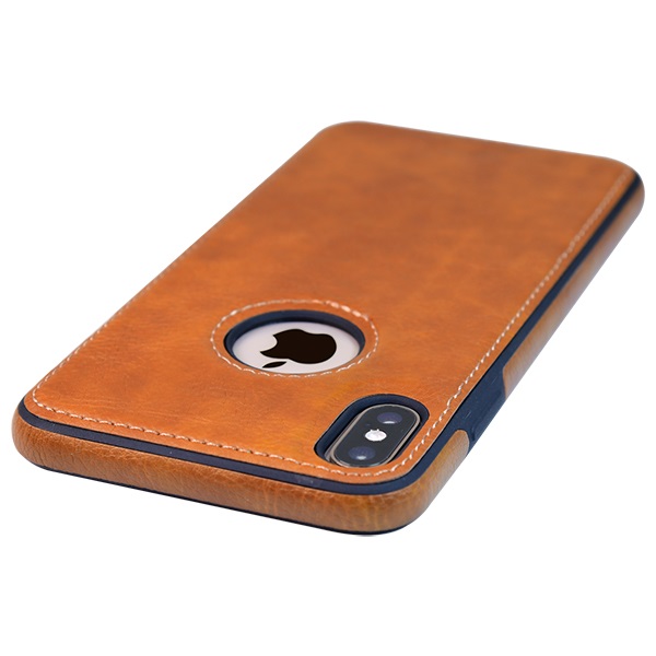 iPhone X leather case back cover brown india product 10