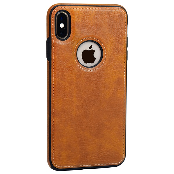 iPhone X leather case back cover brown india product 12