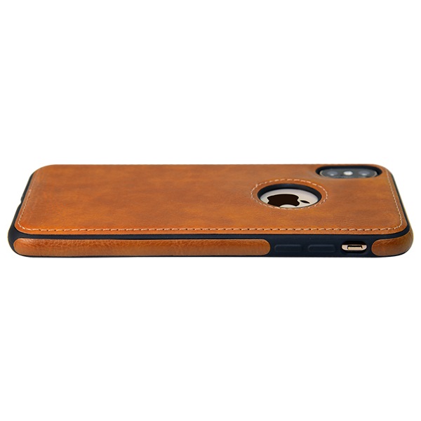 iPhone X leather case back cover brown india product 6