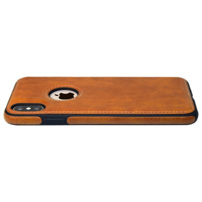 iPhone X leather case back cover brown india product 7