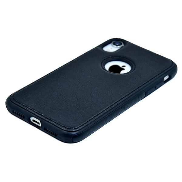 iPhone XR leather case back cover black india product 10