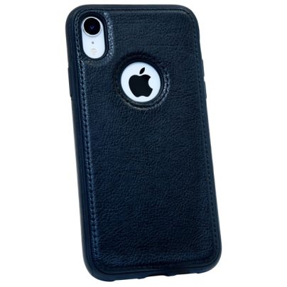 iPhone XR leather case back cover black india product 11
