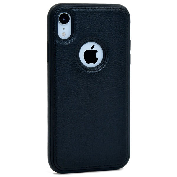iPhone XR leather case back cover black india product 12