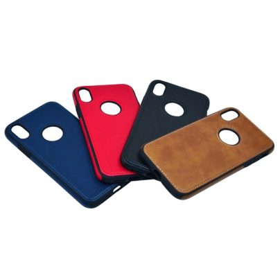 iPhone XR leather case back cover black india product 13