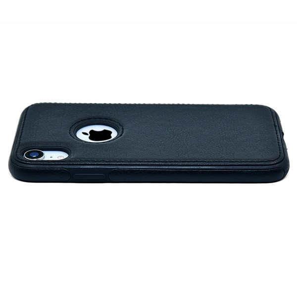 iPhone XR leather case back cover black india product 4