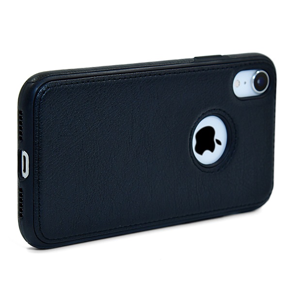 iPhone XR leather case back cover black india product 9