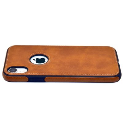 iPhone XR leather case back cover brown india product 6