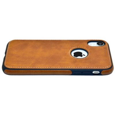 iPhone XR leather case back cover brown india product 7