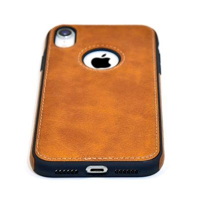 iPhone XR leather case back cover brown india product 8