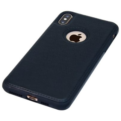 iPhone XS Max leather case back cover black india product