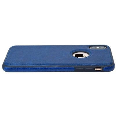 iPhone XS Max leather case back cover blue india product 6