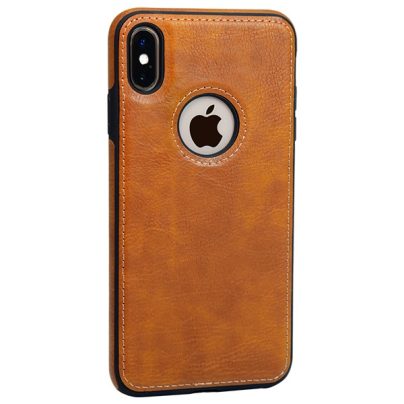 iPhone XS Max leather case back cover brown india product 12