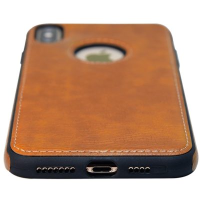 iPhone XS Max leather case back cover brown india product 8