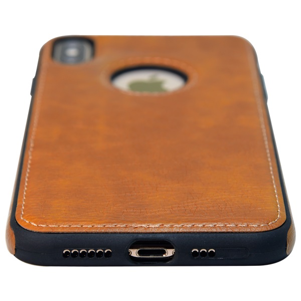iPhone XS leather case back cover brown india product 8