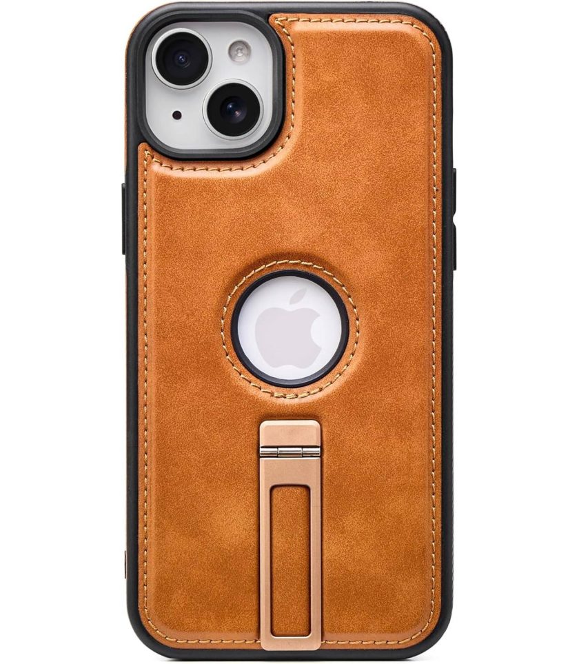 iPhone 13 Leather Case With Kickstand