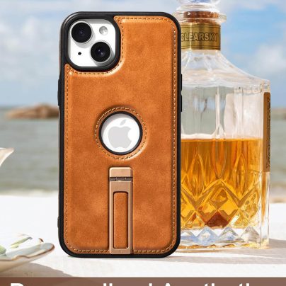 iPhone 13 Leather Case With Kickstand
