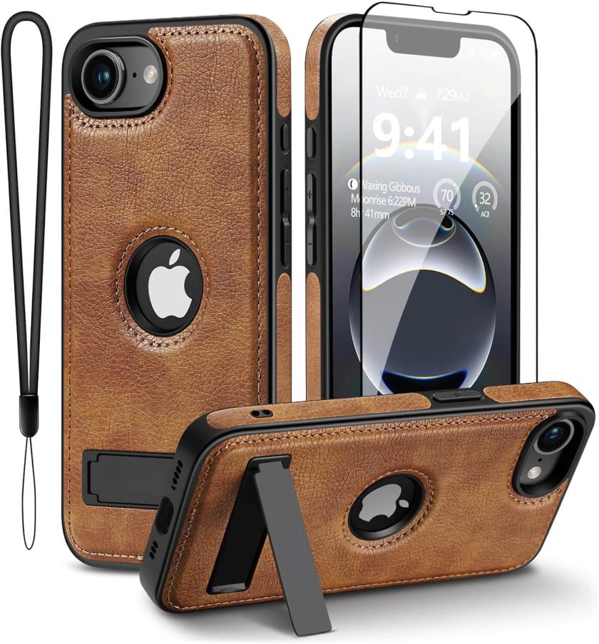 iphone 16e leather case