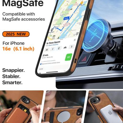 iphone 16e leather case