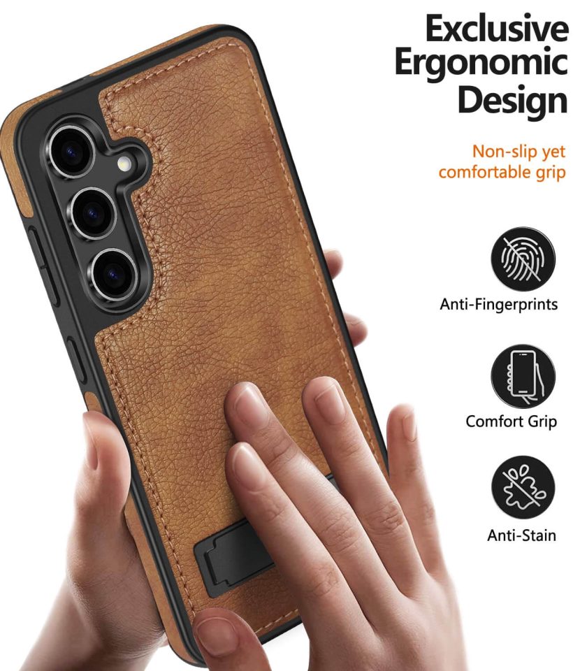 samsung S21 FE leather case