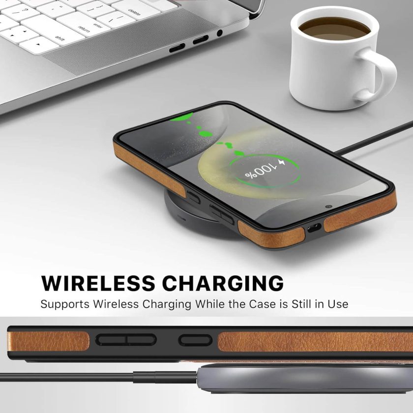 samsung S21 FE leather case
