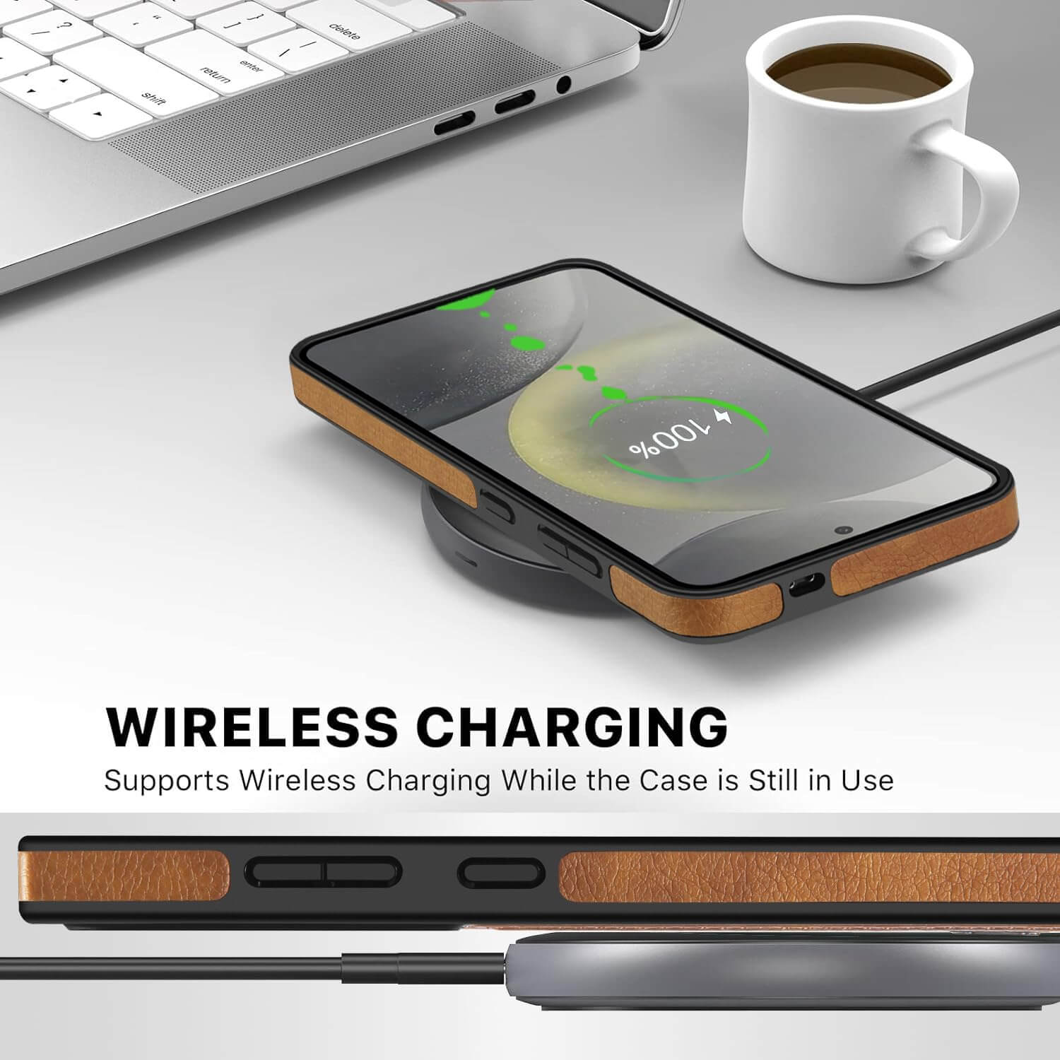 samsung S21 Plus leather case