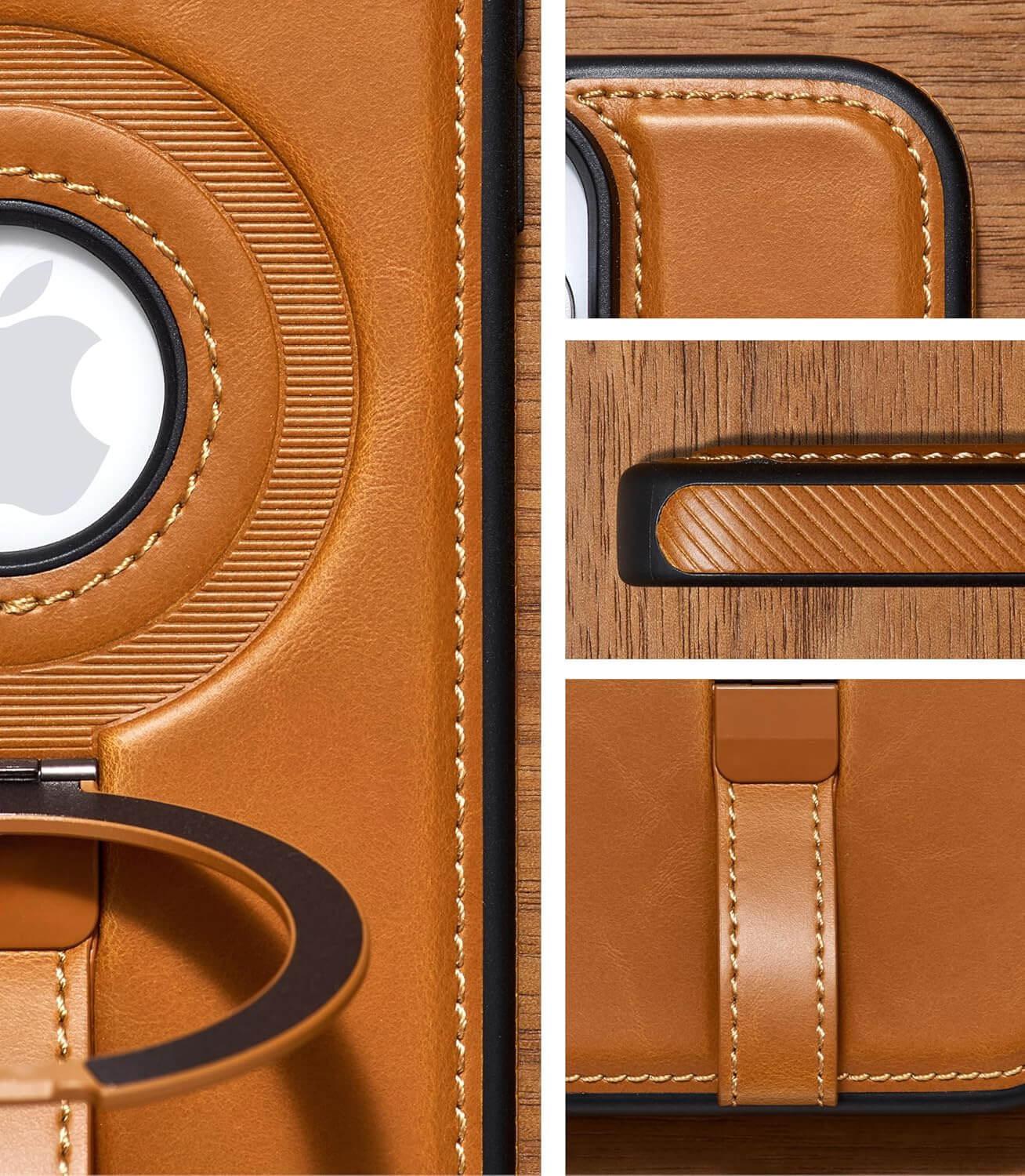 iPhone 13 Leather Case With Ringstand