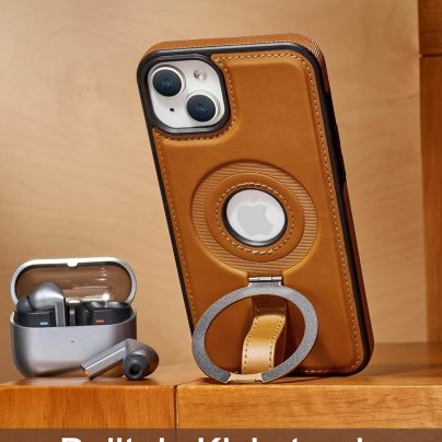 iPhone 13 Mini Leather Case With Ringstand