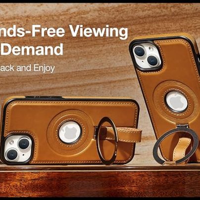 iPhone 13 Mini Leather Case With Ringstand