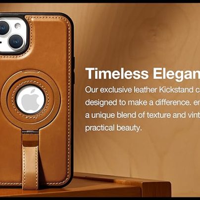 iPhone 13 Mini Leather Case With Ringstand