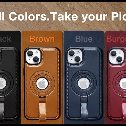 iPhone 13 Mini Leather Case With Ringstand