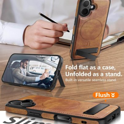 iphone 17 leather case With Kickstand