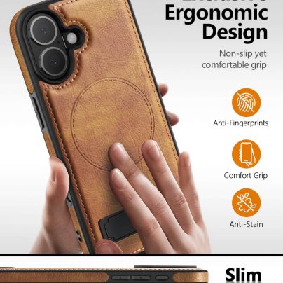 iphone 17 leather case With Kickstand