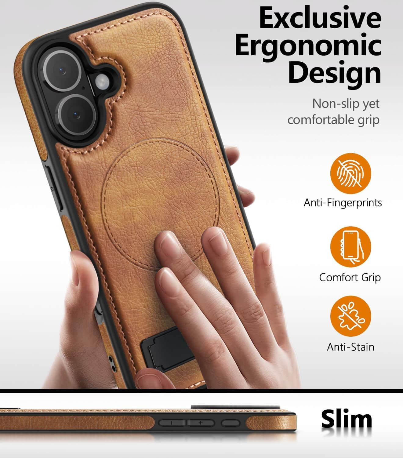 iphone 17 leather case With Kickstand