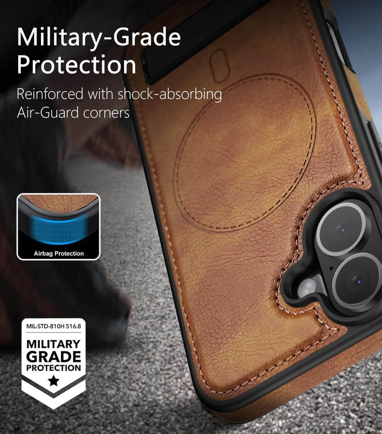 iphone 17 leather case With Kickstand