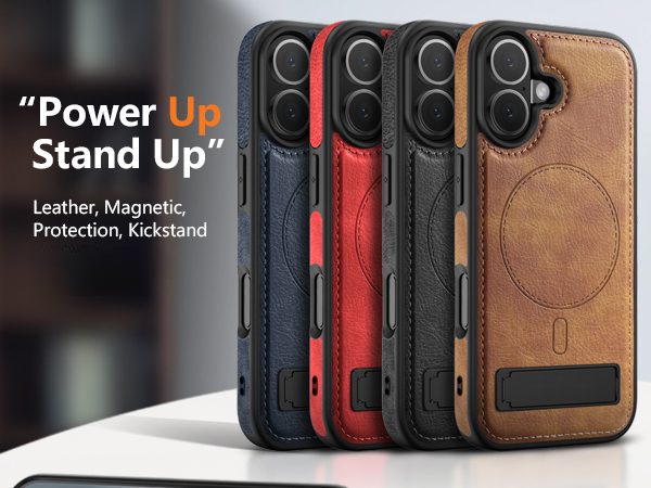 iphone 17 leather case With Kickstand