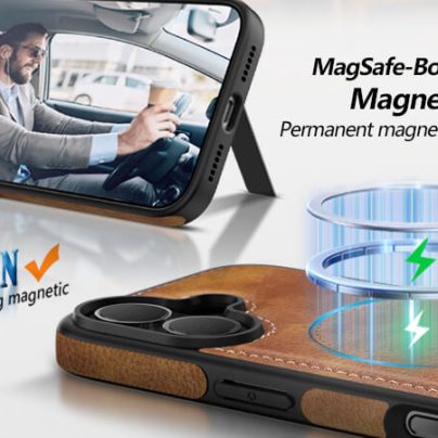 iphone 17 leather case With Kickstand