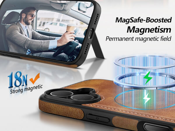 iphone 17 leather case With Kickstand
