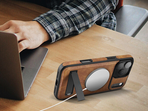 iphone 17 leather case With Kickstand