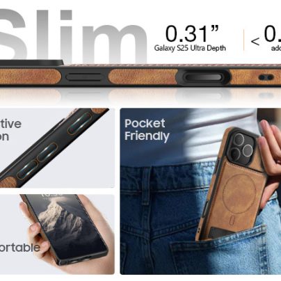 iphone 17 leather case With Kickstand