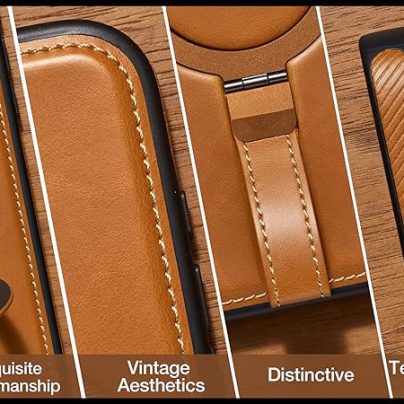 iPhone 17 Pro Max Leather Case With Ringstand