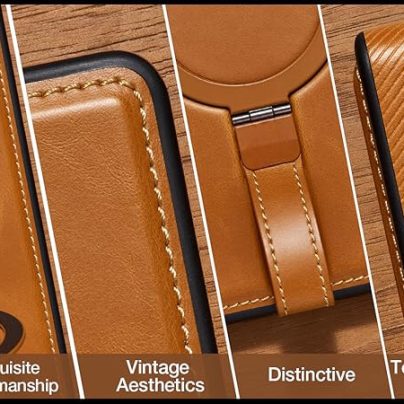 Samsung S21 Ultra Leather Case With Ringstand