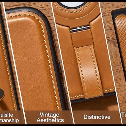 iPhone 13 Pro Max Leather Case With Ring stand