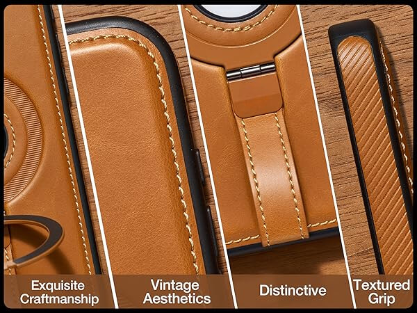 iPhone 17 Leather Case With Ring stand