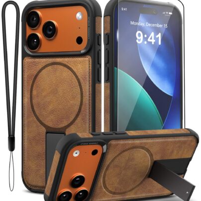 iPhone 17 Pro Max Premium Strong Armour Leather Cover